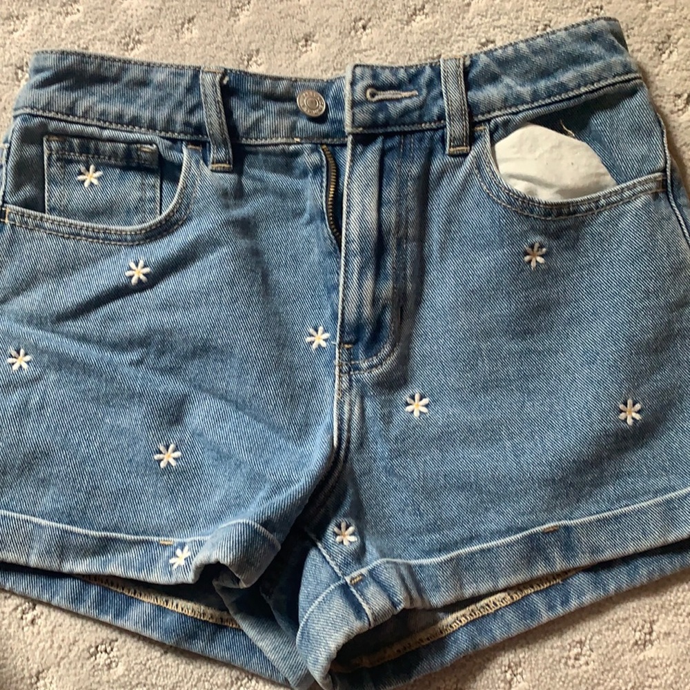 PacSun size 25 mom denim shorts